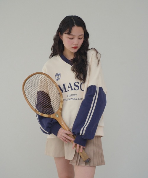 muguet（ミュゲ）の「MASC uniform sweat（スウェット・レディース・ネイビー/アイボリー・FREE）」の7枚目の写真