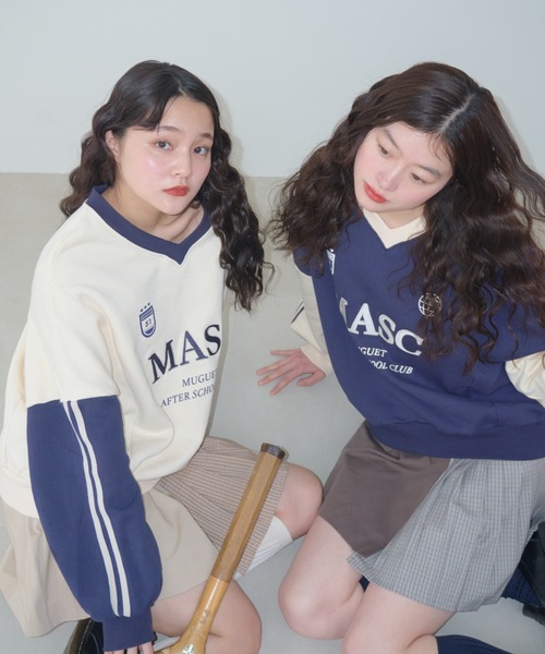 muguet（ミュゲ）の「MASC uniform sweat（スウェット・レディース・ネイビー/アイボリー・FREE）」の4枚目の写真