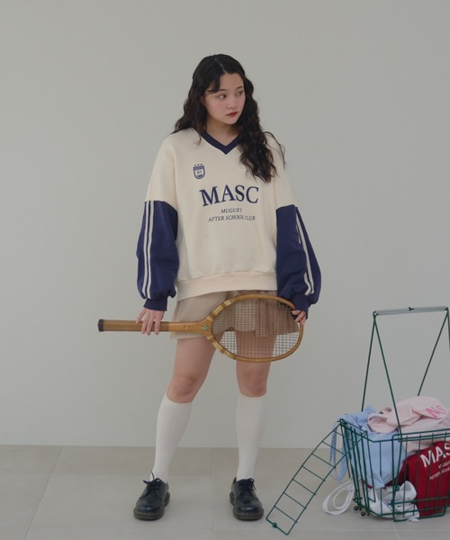 muguet（ミュゲ）の「MASC uniform sweat（スウェット・レディース・ネイビー/アイボリー・FREE）」の5枚目の写真