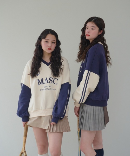 muguet（ミュゲ）の「MASC uniform sweat（スウェット・レディース・ネイビー/アイボリー・FREE）」の3枚目の写真