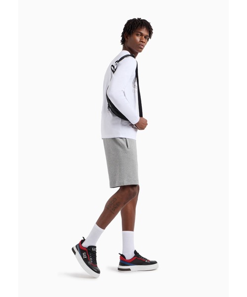 EMPORIO ARMANI EA7（エンポリオアルマーニイーエーセブン）の「【エンポリオ アルマーニ EA7】Logo Series 長袖Tシャツ ストレッチコットン（Tシャツ/カットソー・メンズ・ブラック系その他/ホワイト・LARGE/MEDIUM/SMALL/X-LARGE/X-SMALL/XX-LARGE）」の11枚目の写真