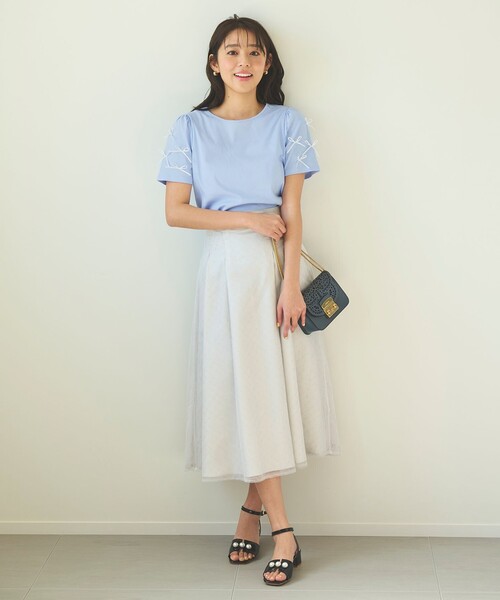 Feroux（フェルゥ）の「パールポイント サンダル（サンダル・レディース・シルバー系/ブラック系・LARGE/MEDIUM）」の4枚目の写真