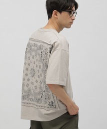LAKOLE | バンダナ柄タタキツケT / 111217(Tシャツ/カットソー)