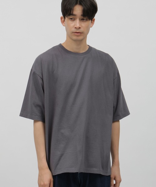 LAKOLE（ラコレ）の「バンダナ柄タタキツケT / 111217（Tシャツ/カットソー・メンズ・チャコールグレー/ライトグレー/オフホワイト/イエロー・MEDIUM/LARGE/X-LARGE）」の8枚目の写真