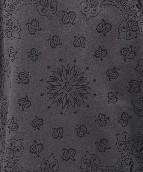 LAKOLE（ラコレ）の「バンダナ柄タタキツケT / 111217（Tシャツ/カットソー・メンズ・チャコールグレー/ライトグレー/オフホワイト/イエロー・MEDIUM/LARGE/X-LARGE）」の21枚目の写真