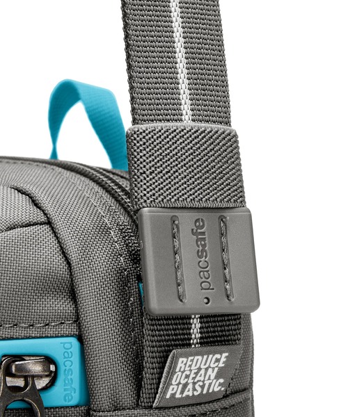 pacsafe(パックセーフ)の「pacsafe/パックセーフ GO Festival Crossbody/フェスティバルクロスボディ(ショルダーバッグ・メンズ・ブラック/ミント/グレー/グリーン・FREE)」の21枚目の写真