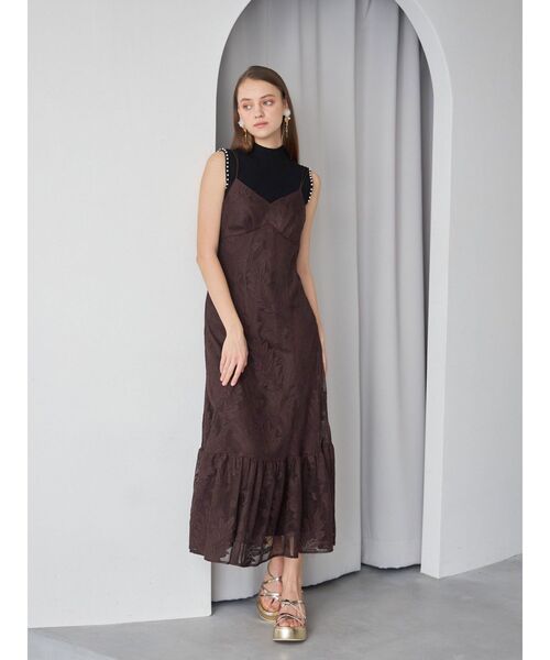 MERCURYDUO（マーキュリーデュオ）の「アームパールノースリニット（ニット/セーター・レディース・ブラック/オフホワイト/ブルー/ベビーピンク・FREE）」の10枚目の写真