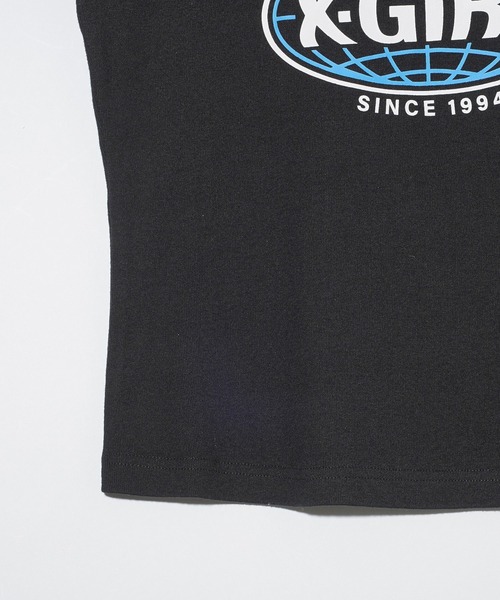X-girl（エックスガール）の「SPHERE LOGO S/S BABY TEE（Tシャツ/カットソー・レディース・ブラック/ホワイト・S/M）」の8枚目の写真