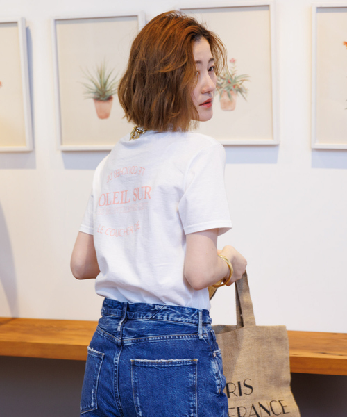 Rouge vif Anna(ルージュヴィフアンナ)の「ロゴコンパクトTシャツ(Tシャツ/カットソー・レディース・ピンク/チャコールグレー・フリー)」の22枚目の写真