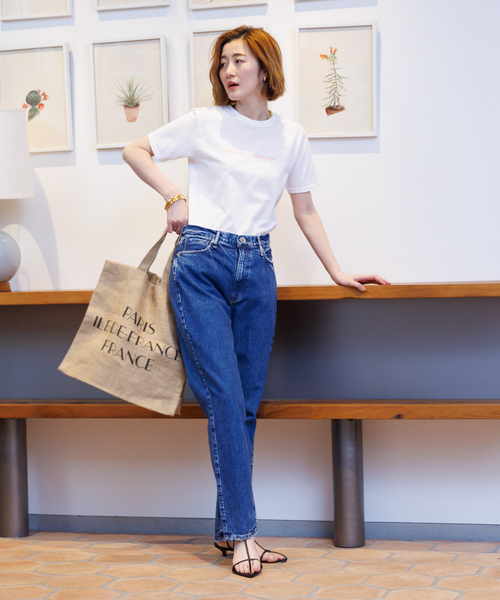 Rouge vif Anna(ルージュヴィフアンナ)の「ロゴコンパクトTシャツ(Tシャツ/カットソー・レディース・ピンク/チャコールグレー・フリー)」の18枚目の写真