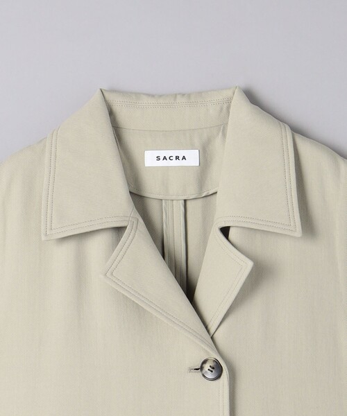 SACRA（サクラ）の「＜SACRA＞コットンツイル ロングジレ（ベスト