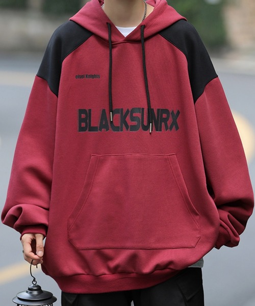 WESTBOY(ウエストボーイ)の「ルーズシルエット プルオーバー パーカー WO24S1TP02【WB ORIGINALS】(パーカー・メンズ・レッド/ホワイト/ブラック・L/M/XL)」の3枚目の写真