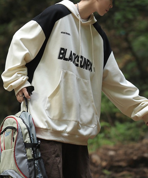 WESTBOY(ウエストボーイ)の「ルーズシルエット プルオーバー パーカー WO24S1TP02【WB ORIGINALS】(パーカー・メンズ・レッド/ホワイト/ブラック・L/M/XL)」の4枚目の写真
