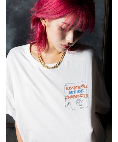DURAS(デュラス)の「One-point T-shirt(Tシャツ/カットソー・レディース・ホワイト/ブラック・FREE)」の13枚目の写真