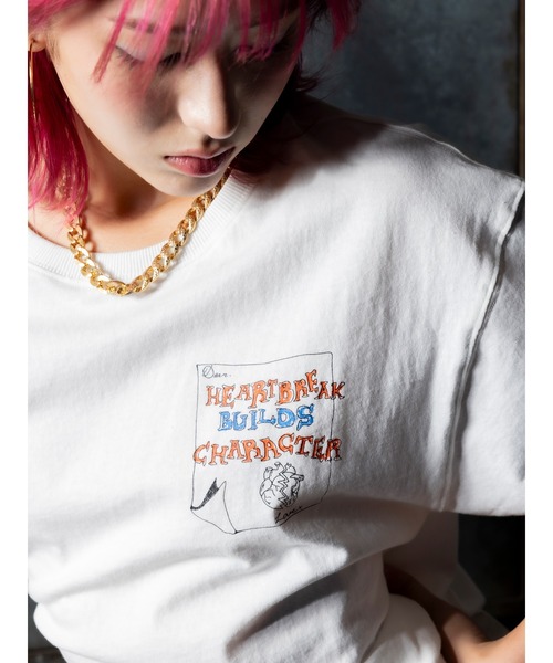 DURAS(デュラス)の「One-point T-shirt(Tシャツ/カットソー・レディース・ホワイト/ブラック・FREE)」の14枚目の写真