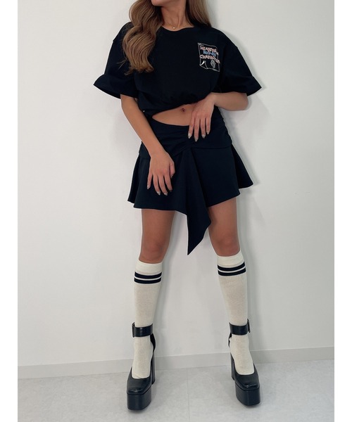 DURAS(デュラス)の「One-point T-shirt(Tシャツ/カットソー・レディース・ホワイト/ブラック・FREE)」の15枚目の写真