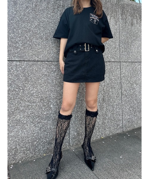 DURAS(デュラス)の「One-point T-shirt(Tシャツ/カットソー・レディース・ホワイト/ブラック・FREE)」の16枚目の写真