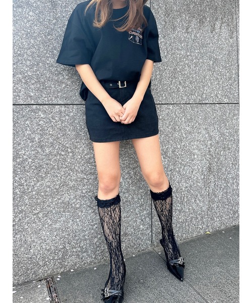 DURAS(デュラス)の「One-point T-shirt(Tシャツ/カットソー・レディース・ホワイト/ブラック・FREE)」の18枚目の写真