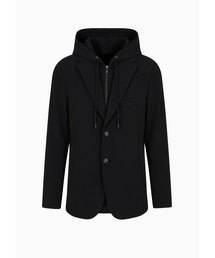 EMPORIO ARMANI | 【エンポリオ アルマーニ】ジャケット グログランファブリック製 ディッキー＆フード(テーラードジャケット)