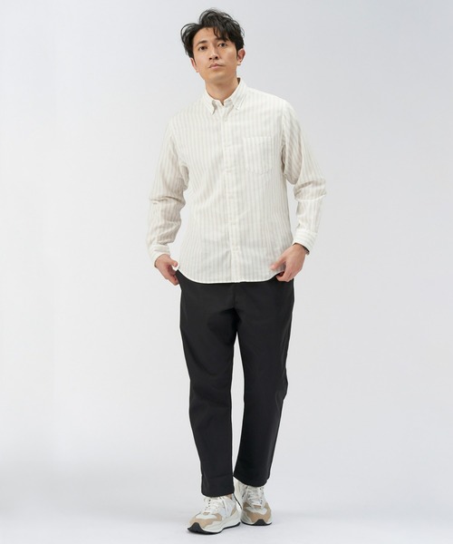 TOKYO SHIRTS(トウキョウシャツ)の「綿100% Wガーゼ 長袖カジュアルシャツ(シャツ/ブラウス・メンズ・ベージュ・LL/L/M)」の7枚目の写真