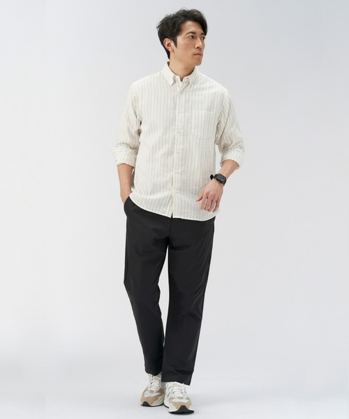 TOKYO SHIRTS(トウキョウシャツ)の「綿100% Wガーゼ 長袖カジュアルシャツ(シャツ/ブラウス・メンズ・ベージュ・LL/L/M)」の6枚目の写真