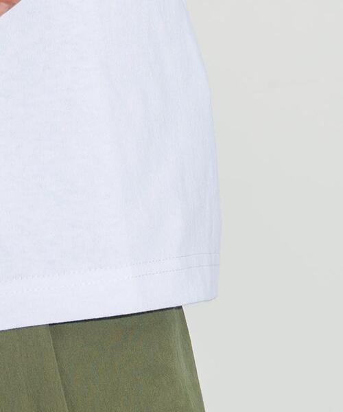 WEGO(ウィゴー)の「WEGO/ヒゲサガラ刺繍Tシャツ(Tシャツ/カットソー・メンズ・ホワイト/ブラック/ダークグリーン・MEDIUM/LARGE)」の6枚目の写真