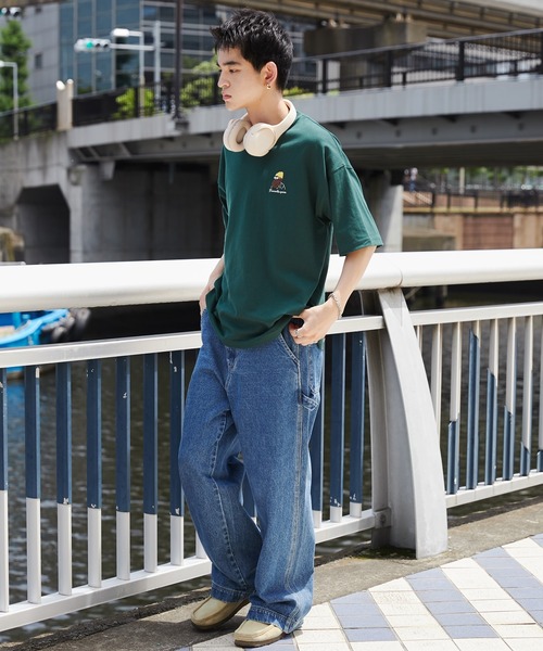 WEGO(ウィゴー)の「WEGO/ヒゲサガラ刺繍Tシャツ(Tシャツ/カットソー・メンズ・ホワイト/ブラック/ダークグリーン・MEDIUM/LARGE)」の17枚目の写真