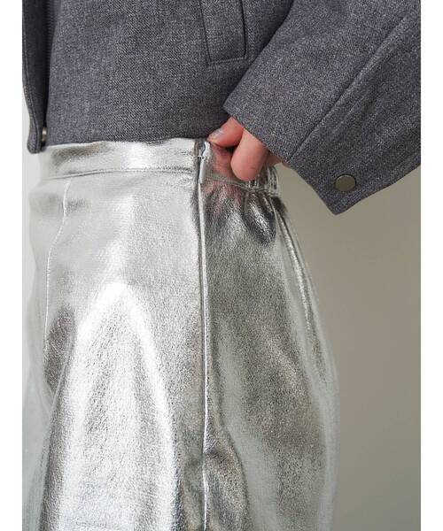 ELENDEEK(エレンディーク)の「シアーレイヤードメタリックスカート(スカート・レディース・ブラック/ベージュ/ライトグレー・01/02)」の12枚目の写真