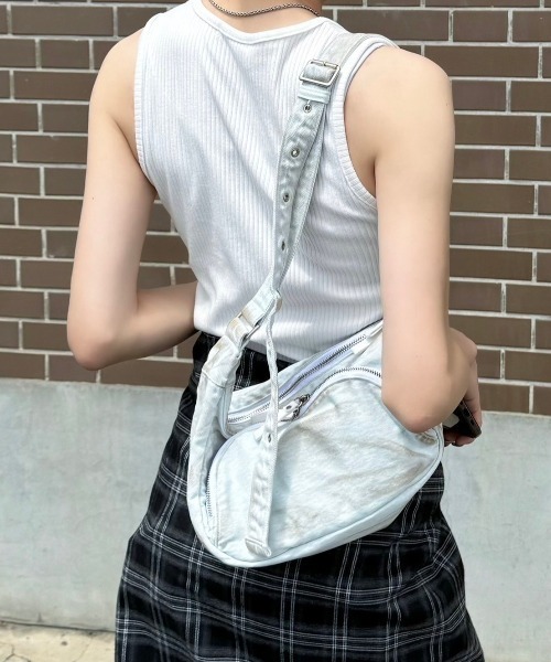 Chikashitsu +（チカシツプラス）の「【Chikashitsu +】stitch rib sleeveless / 【チカシツプラス】ステッチリブタンクトップ（タンクトップ・メンズ・ホワイト/ブラック/チャコール・ONE SIZE）」の19枚目の写真
