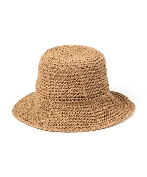 saloon（サルーン）の「SALOON(サルーン)/　ペーパーバケットハット（ハット・レディース・ライトブラウン/ベージュ・FREE）」の6枚目の写真