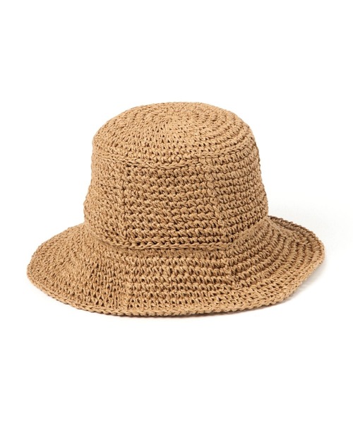 saloon（サルーン）の「SALOON(サルーン)/　ペーパーバケットハット（ハット・レディース・ライトブラウン/ベージュ・FREE）」の10枚目の写真