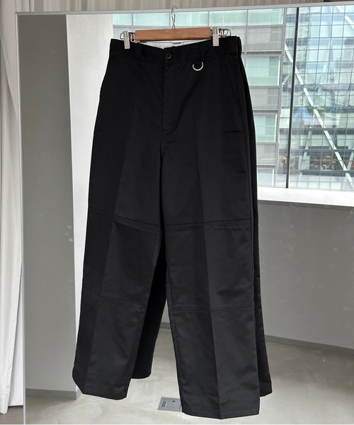 Perushu(ペルーシュ)の「ワイドダブルニーチノパンツ(その他パンツ・メンズ・ブラック/グリーン/ライトグレー・SMALL/LARGE/MEDIUM)」の9枚目の写真