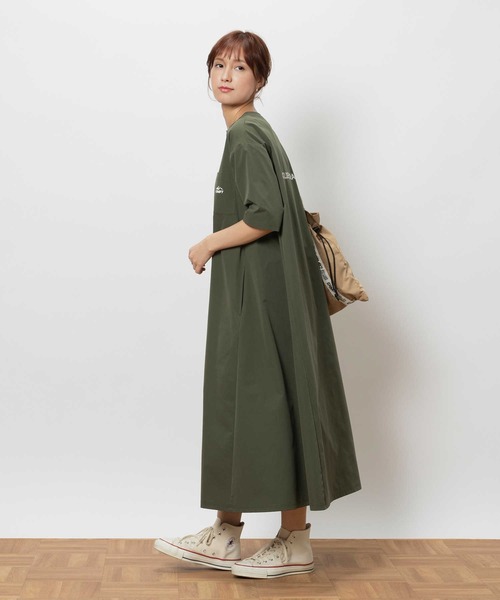 CAMP7（キャンプセブン）の「【CAMP7】バックロゴワンピース / UVカット（ワンピース・レディース・ブラック/カーキブラウン・M/L）」の9枚目の写真