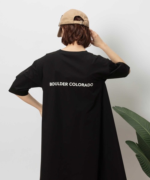 CAMP7（キャンプセブン）の「【CAMP7】バックロゴワンピース / UVカット（ワンピース・レディース・ブラック/カーキブラウン・M/L）」の6枚目の写真