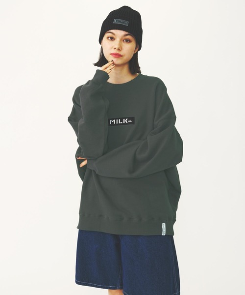 MILKFED.（ミルクフェド）の「RUBBER PATCH KNIT CAP（ニットキャップ/ビーニー・レディース・アッシュ/ブラック/ベージュ・ONE SIZE）」の18枚目の写真