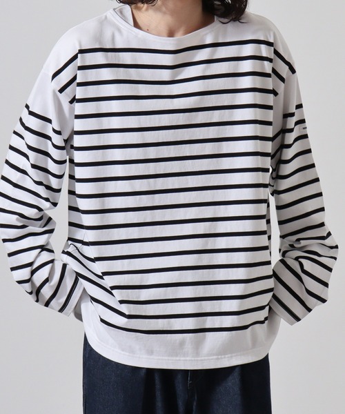 MONT KEMMEL（モンケメル）の「MONT KEMMEL YARN DYED 30/2 PLATING JERSRY BASQUE SHIRTS（Tシャツ/カットソー・メンズ・ターコイズブルー/ブルー/ブラック/オレンジ/ホワイト/グリーン・40/38/42/36）」の2枚目の写真