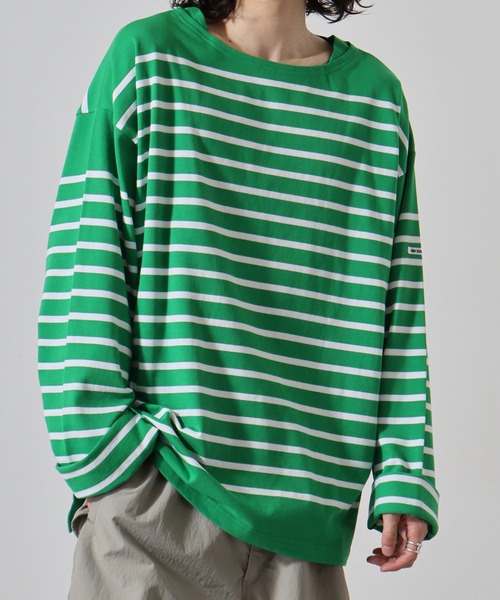 MONT KEMMEL（モンケメル）の「MONT KEMMEL YARN DYED 30/2 PLATING JERSRY BASQUE SHIRTS（Tシャツ/カットソー・メンズ・ターコイズブルー/ブルー/ブラック/オレンジ/ホワイト/グリーン・40/38/42/36）」の4枚目の写真