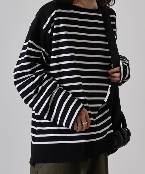 MONT KEMMEL（モンケメル）の「MONT KEMMEL YARN DYED 30/2 PLATING JERSRY BASQUE SHIRTS（Tシャツ/カットソー・メンズ・ターコイズブルー/ブルー/ブラック/オレンジ/ホワイト/グリーン・40/38/42/36）」の8枚目の写真