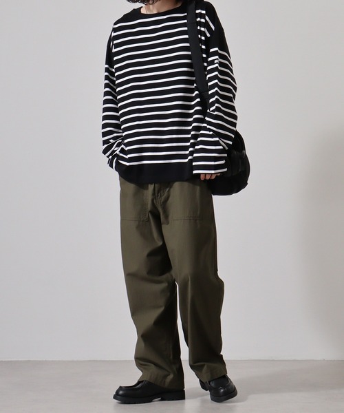 MONT KEMMEL（モンケメル）の「MONT KEMMEL YARN DYED 30/2 PLATING JERSRY BASQUE SHIRTS（Tシャツ/カットソー・メンズ・ターコイズブルー/ブルー/ブラック/オレンジ/ホワイト/グリーン・40/38/42/36）」の10枚目の写真