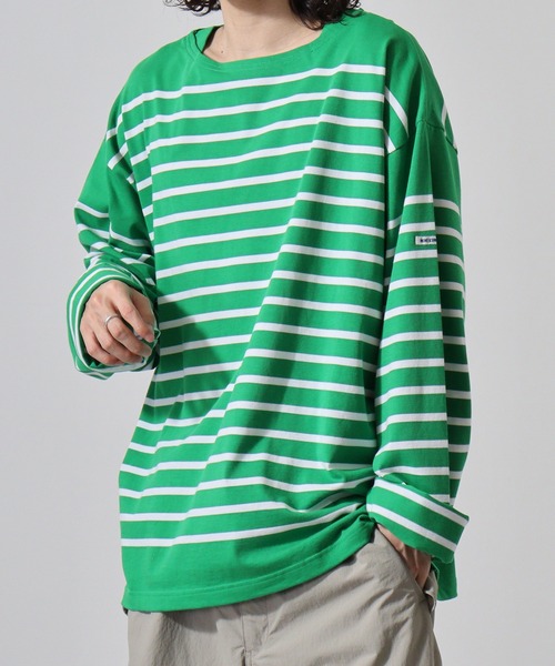 MONT KEMMEL（モンケメル）の「MONT KEMMEL YARN DYED 30/2 PLATING JERSRY BASQUE SHIRTS（Tシャツ/カットソー・メンズ・ターコイズブルー/ブルー/ブラック/オレンジ/ホワイト/グリーン・40/38/42/36）」の13枚目の写真