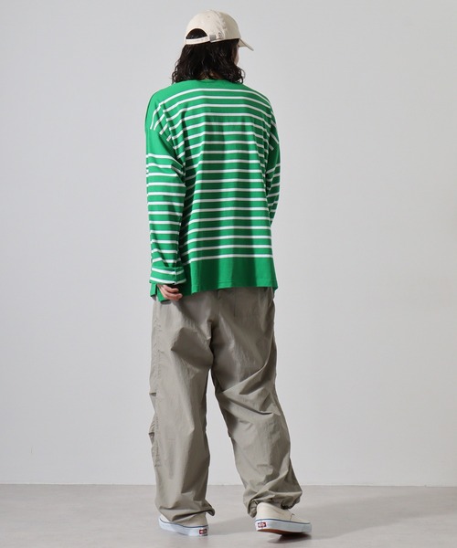 MONT KEMMEL（モンケメル）の「MONT KEMMEL YARN DYED 30/2 PLATING JERSRY BASQUE SHIRTS（Tシャツ/カットソー・メンズ・ターコイズブルー/ブルー/ブラック/オレンジ/ホワイト/グリーン・40/38/42/36）」の15枚目の写真