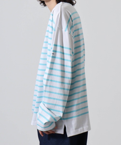 MONT KEMMEL（モンケメル）の「MONT KEMMEL YARN DYED 30/2 PLATING JERSRY BASQUE SHIRTS（Tシャツ/カットソー・メンズ・ターコイズブルー/ブルー/ブラック/オレンジ/ホワイト/グリーン・40/38/42/36）」の18枚目の写真