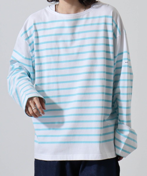 MONT KEMMEL（モンケメル）の「MONT KEMMEL YARN DYED 30/2 PLATING JERSRY BASQUE SHIRTS（Tシャツ/カットソー・メンズ・ターコイズブルー/ブルー/ブラック/オレンジ/ホワイト/グリーン・40/38/42/36）」の16枚目の写真