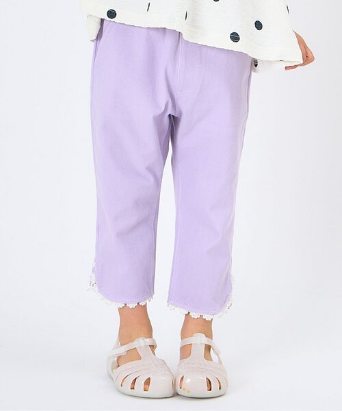 セール】【接触冷感】ひんやり裾レースパンツ/7days Style pants