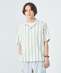 green label relaxing（グリーンレーベルリラクシング）の「Morley シアー マルチストライプ  シャツ（シャツ/ブラウス・メンズ）」