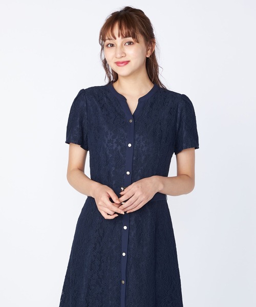 LAISSE PASSE（レッセパッセ）の「レースシャツワンピース（ワンピース 