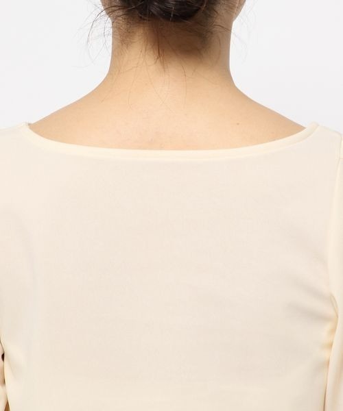 mysty woman（ミスティウーマン）の「チューリップスリーブプルオーバー　128889（Tシャツ/カットソー・レディース・ブラック/オフホワイト/ピンク・FREE）」の14枚目の写真