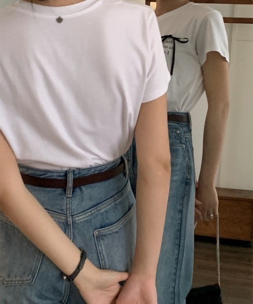 tシャツ A'GEM/9 × .kom 「.KOM/ドットケーオーエム」英字リボン半袖カットソー レディース A'GEM/9 × .kom 『.KOM/ドットケーオーエム』英字リボン半袖