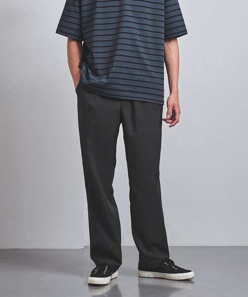 UNITED ARROWS（ユナイテッドアローズ）の「キャラメル メッシュ オールギャザー イージーパンツ（その他パンツ・メンズ・ブラック/ベージュ/ダークグレー・S/M/L/XL）」の2枚目の写真