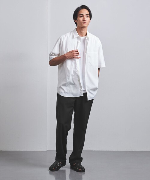 UNITED ARROWS（ユナイテッドアローズ）の「キャラメル メッシュ オールギャザー イージーパンツ（その他パンツ・メンズ・ブラック/ベージュ/ダークグレー・S/M/L/XL）」の8枚目の写真